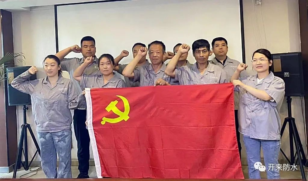 學(xué)思踐悟，再建新功 | 開來濕克威防水積極開展主題黨日活動